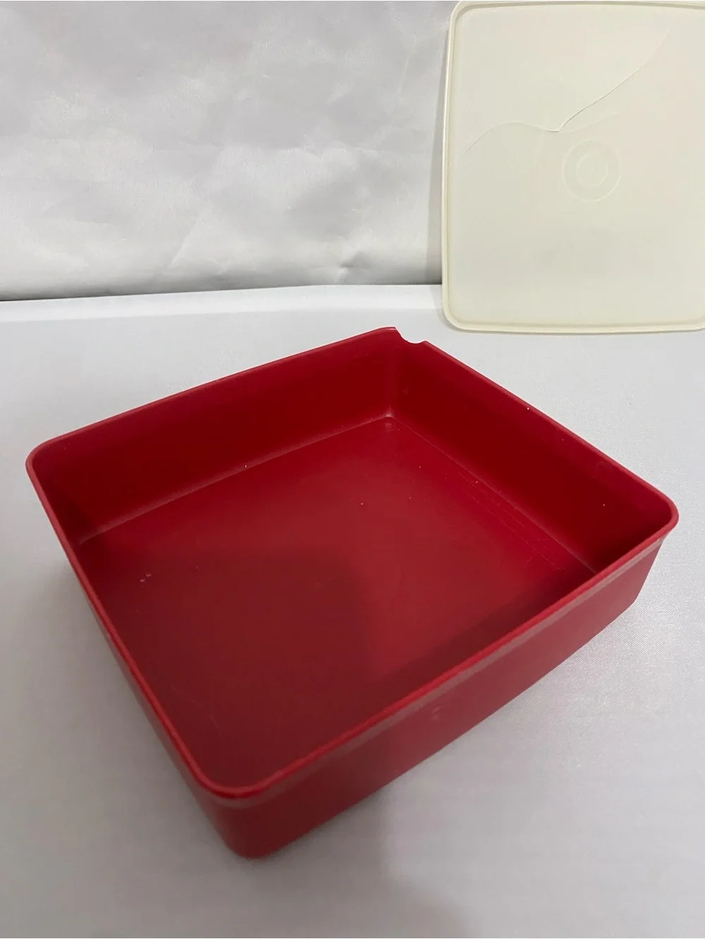 Tupperware Red, Orange, Yellow Stackable Food Containers.